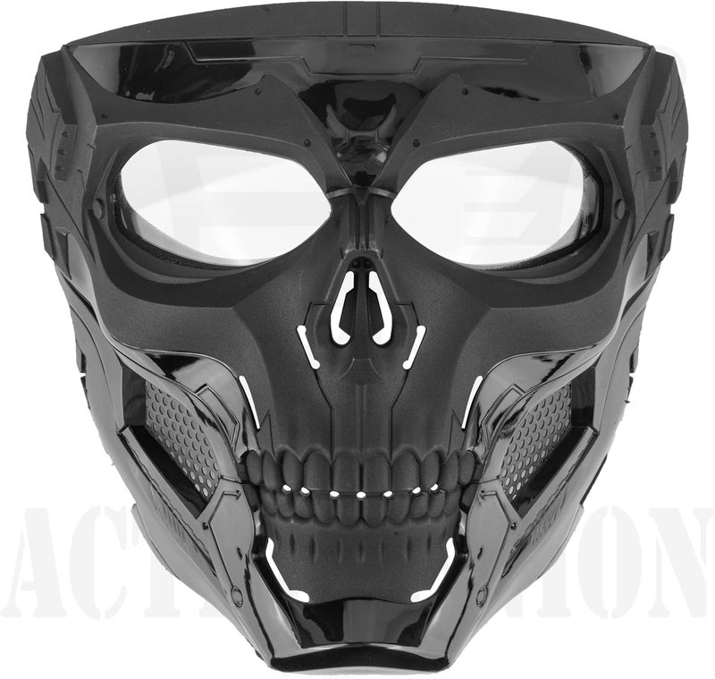 ACTIONUNION Airsoft Mask Full Face Skull Balaclava Face Mask Men Skeleton Mask Tactical Protective Paintball Mask Halloween Cosplay Costume - Image 2